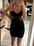 Sukienka bodycon sznurowana S