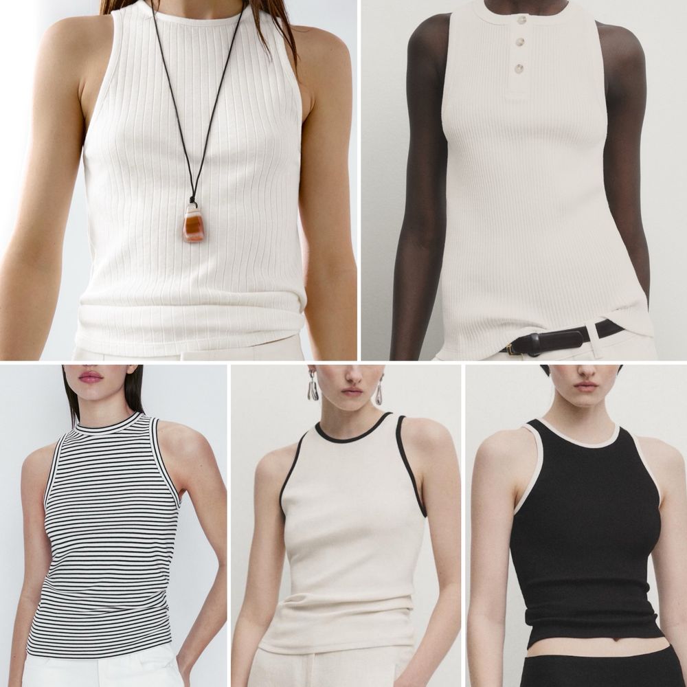 Майка разные хлопок  Massimo Dutti