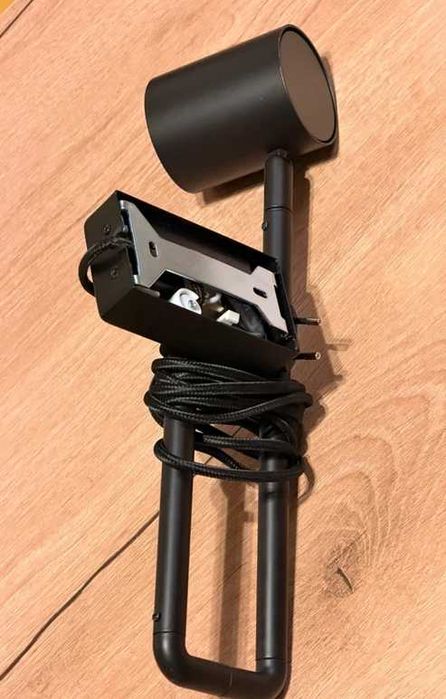 NOWA IKEA NYMANE LAMPA ŚCIENNA z Ramieniem Obrotowym Czarny Kinkiet