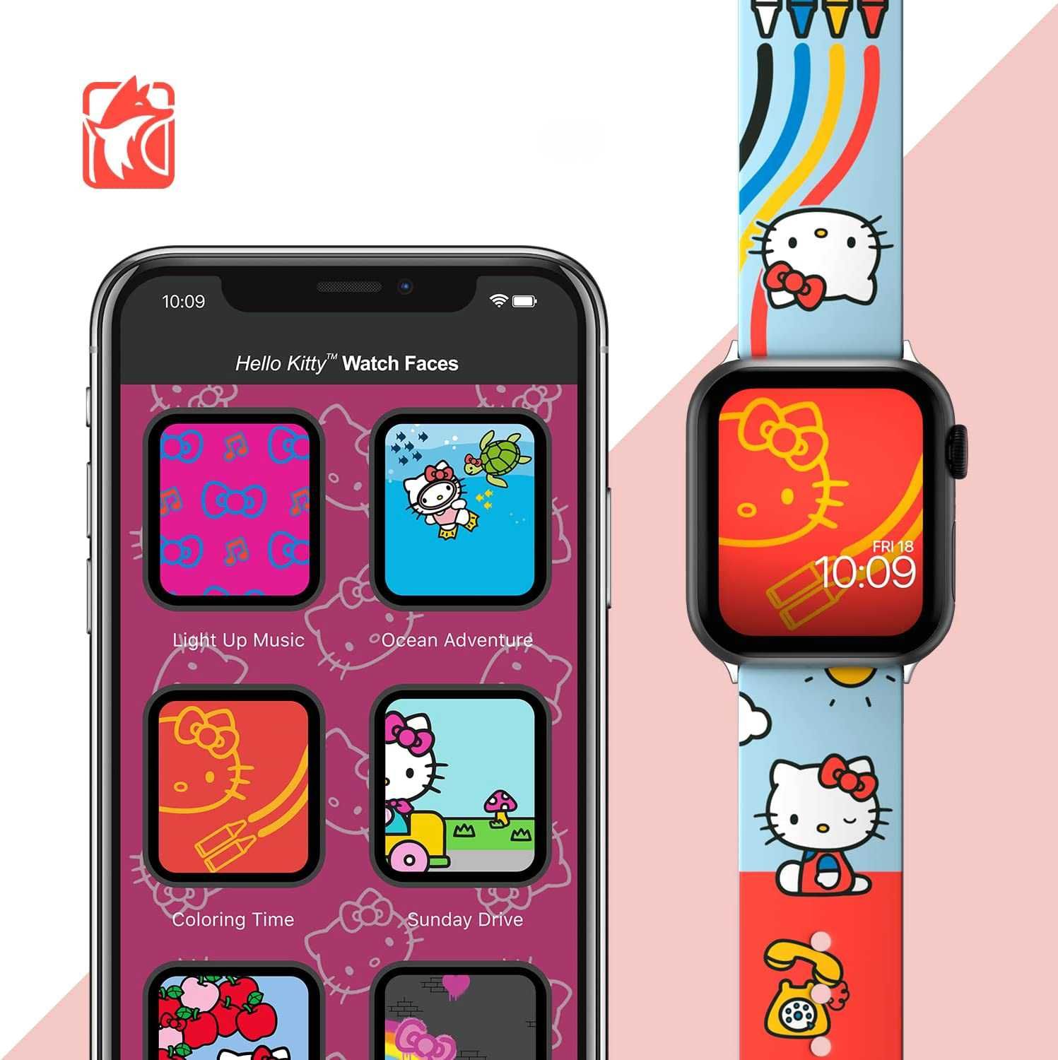 Pasek do Apple Watch 38/40mm; 42/44mm Hello Kitty