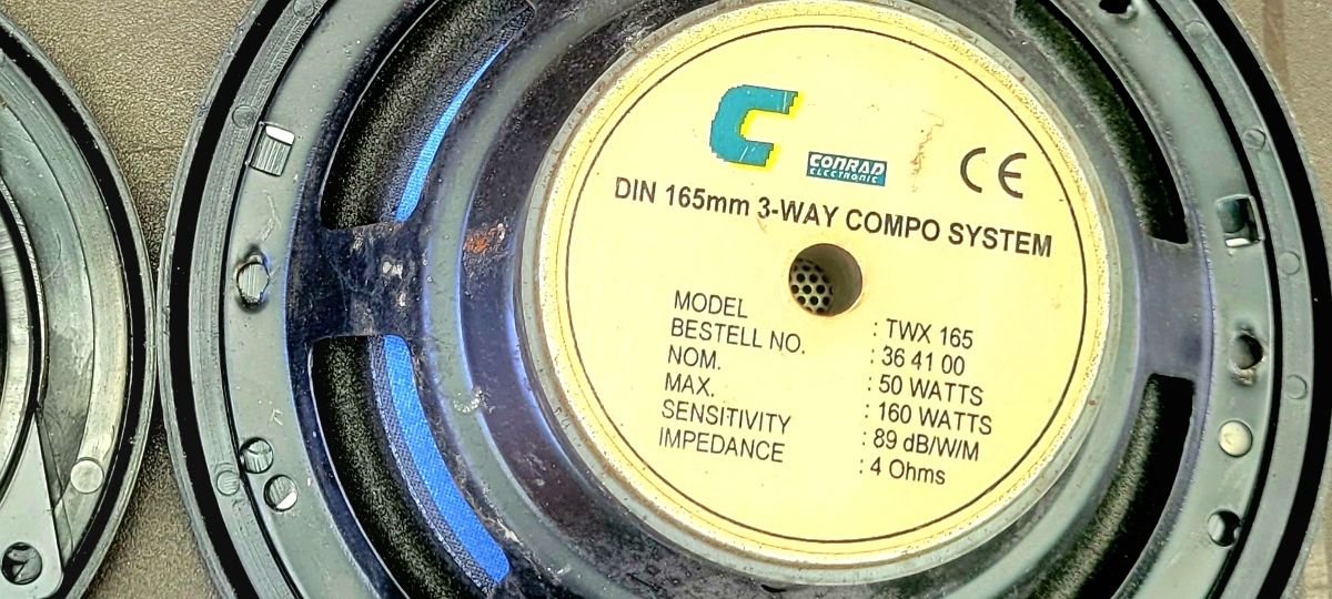 Акустична система Conrad  din 165 mm