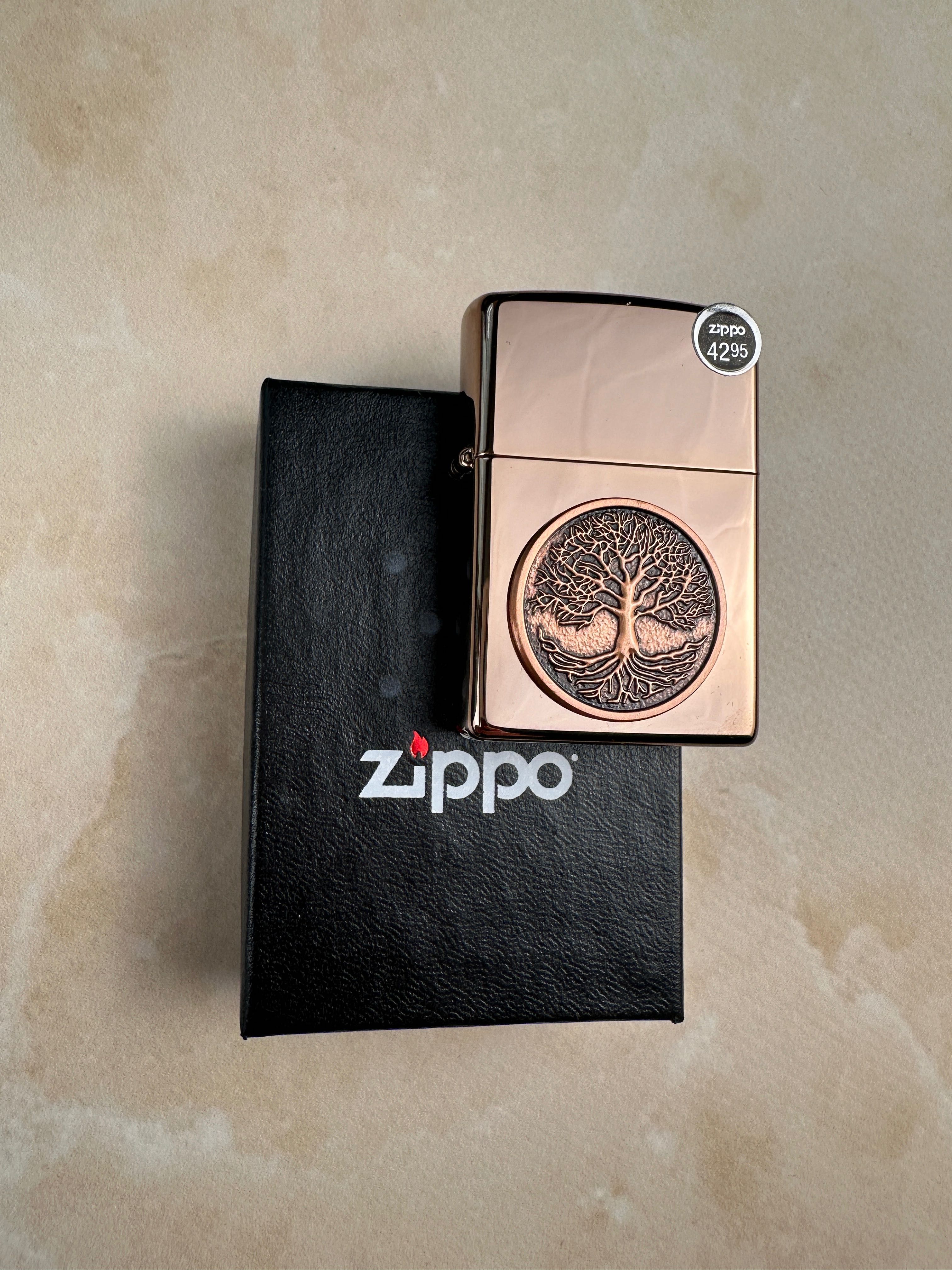 Новая зажигалка Zippo 49638 Tree of Life Emblem оригинал подарок