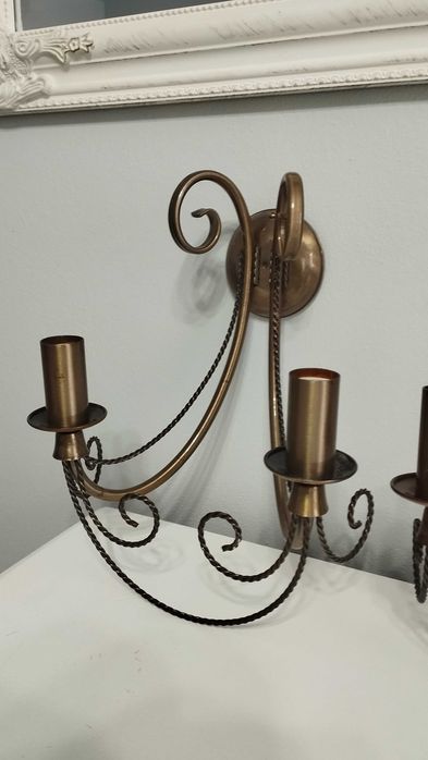 Kinkiety stylowe 3 sztuki