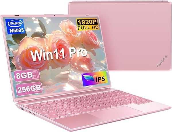 Laptop NOTODD N700 8/256 SSD Celeron W11 14" różowy