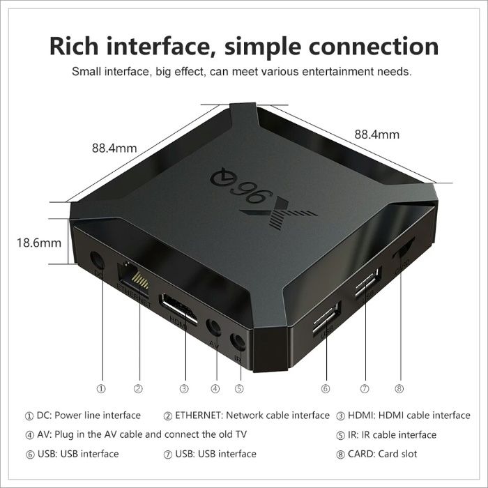 Box Android X96Q 2Gb+16GB