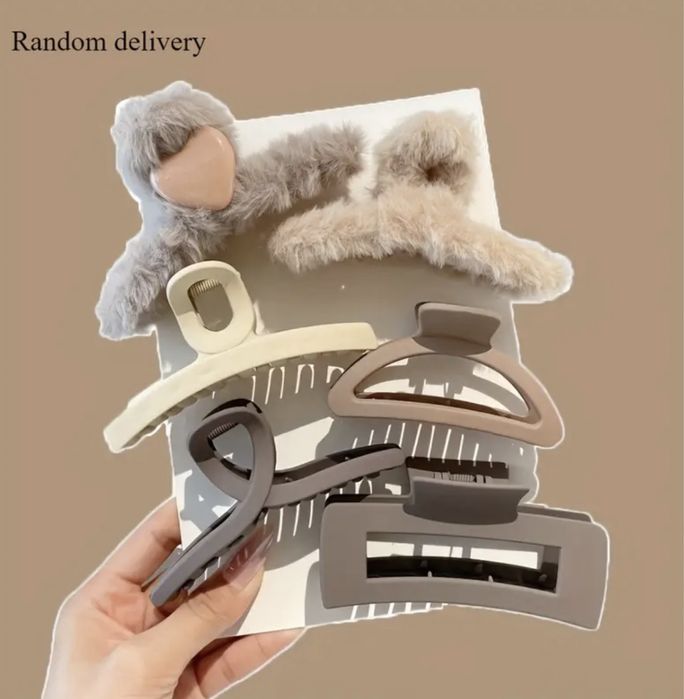 Зажими, заколки для волосся, набором та окремо