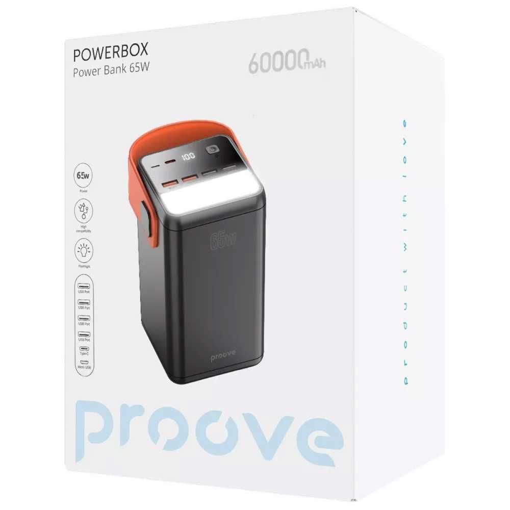 Портативная Батарея Аккумулятор Proove Powerbox 65W 60000mAh