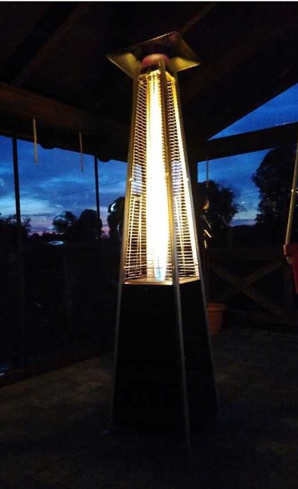 PARASOL GRRZEWCZY gazowy promiennik ogrzewacz tarasowy + pokrowiec