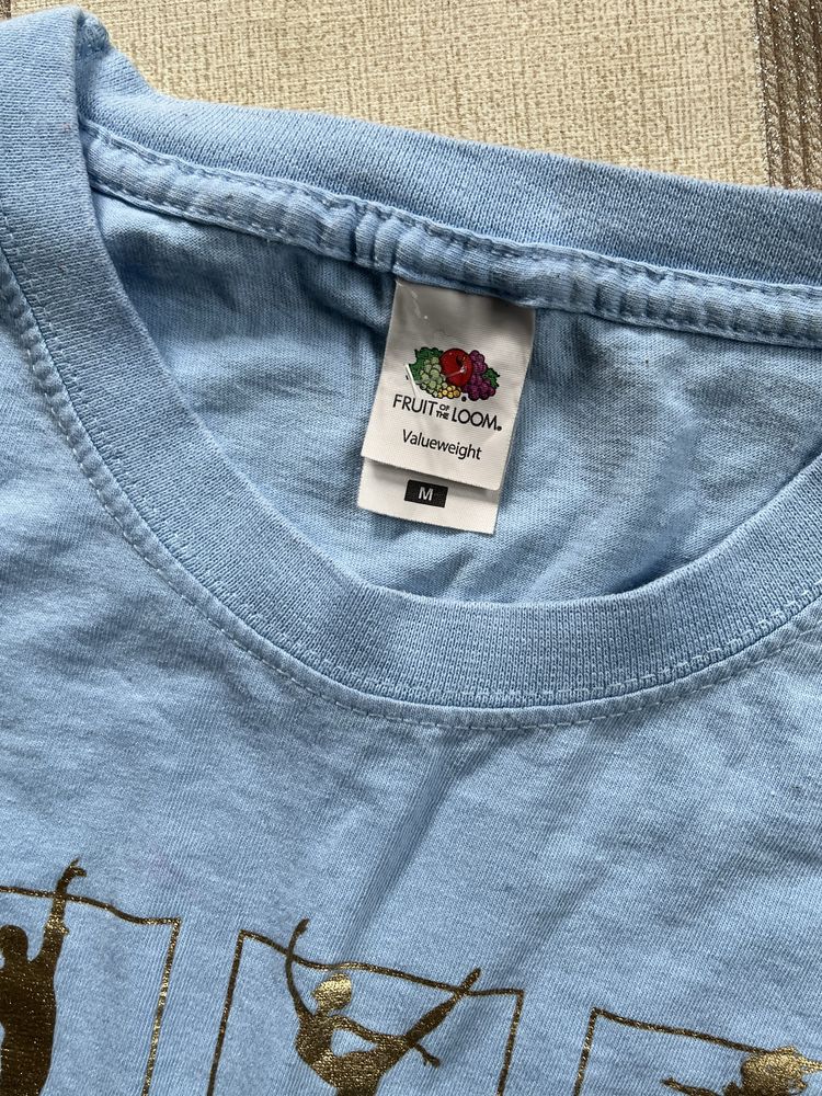 Friut the of loom niebieska bawełniana logo M z nadrukiem cotton 100%