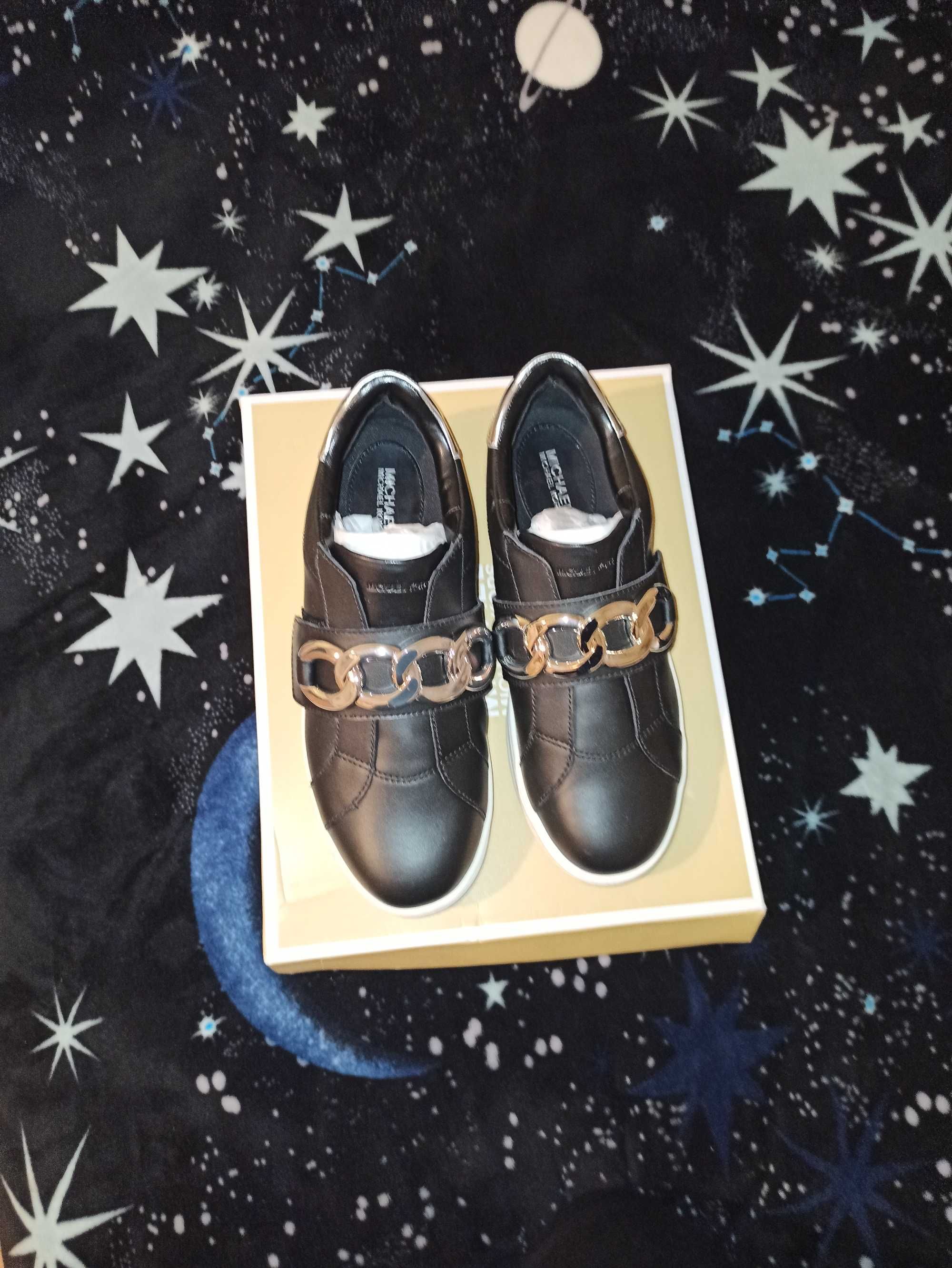 Сліпони Michael Kors/ Kenna Chain Link Leather Sneaker