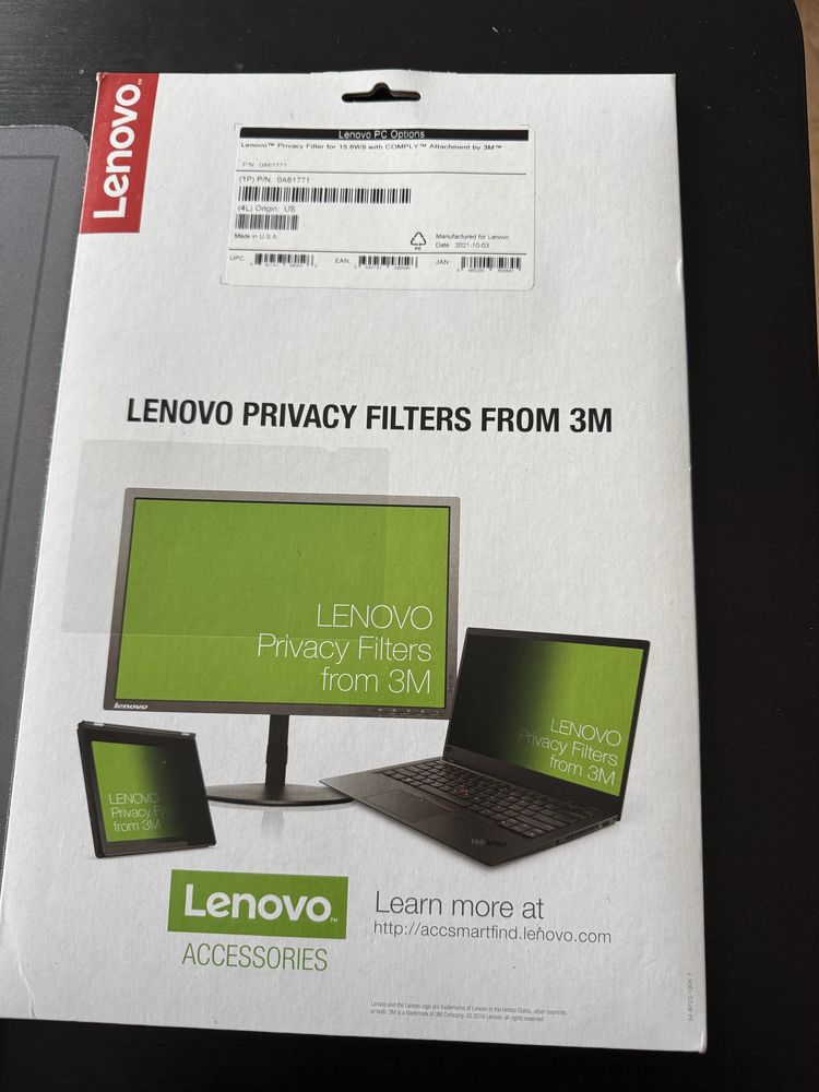 Filtro de privacidade Lenovo 15,6""
