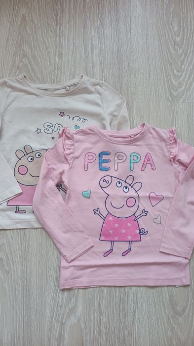 Bluzka z długim rękawem, Świnka Peppa, Peppa Pig, r.98 Sinsay