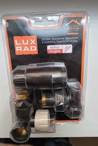 Luxrad zestaw zaworów osiowych z głowicą termostatyczną