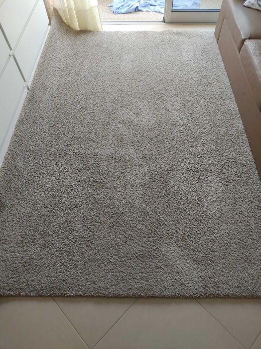 Tapete Pelo Comprido Branco 170x230 cm – Muito Bom Estado