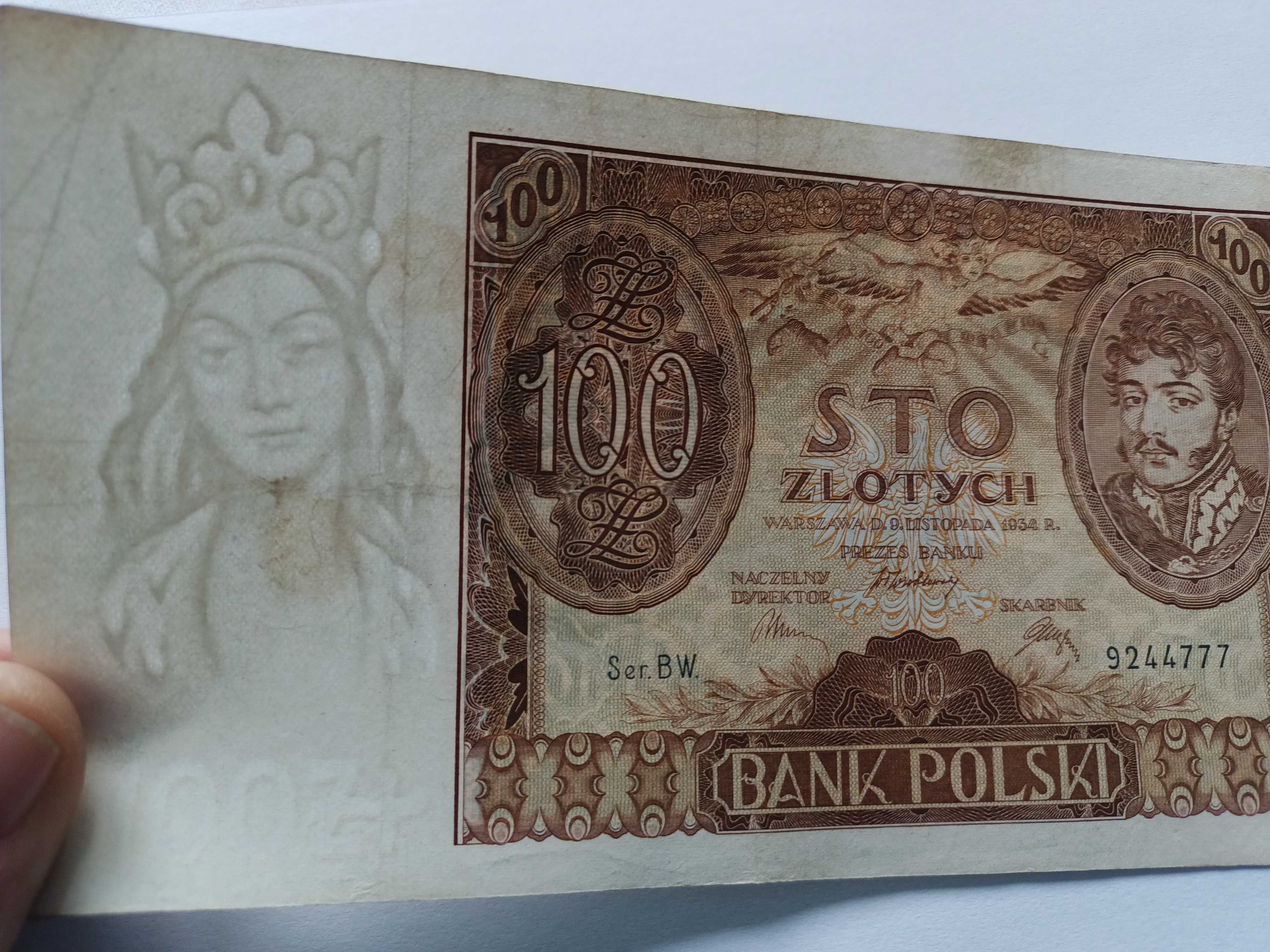 100 Złotych 1934 oryginał