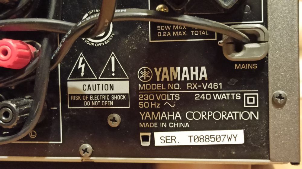 Amplituner Yamaha RXV461 audio radio
