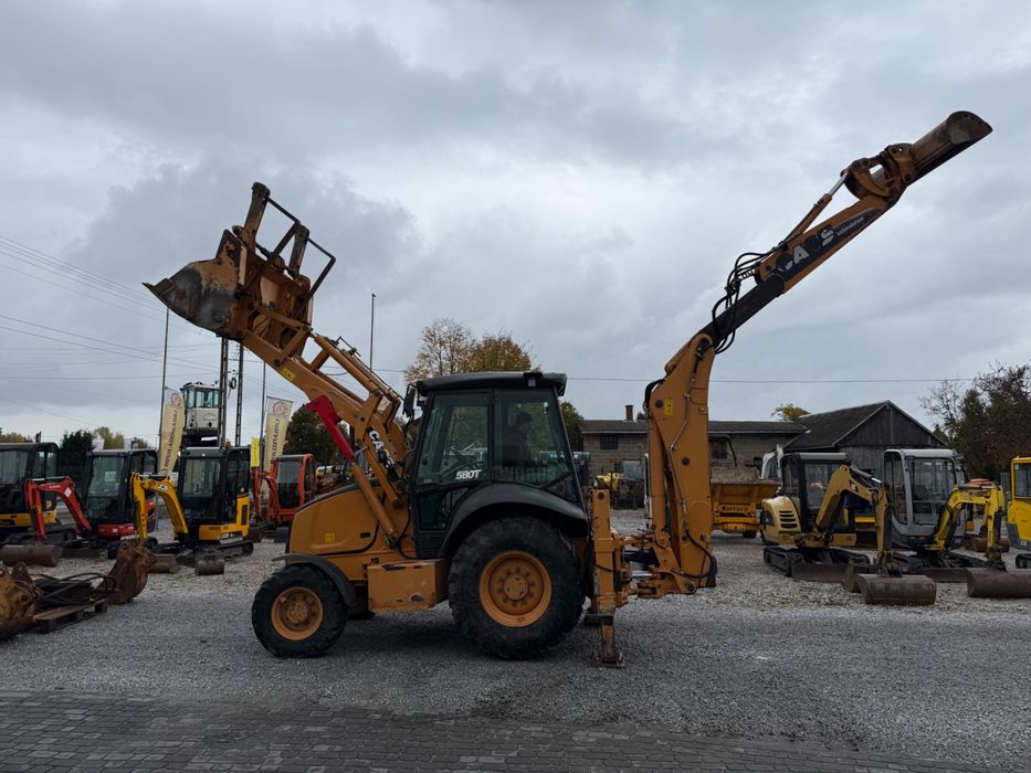 Koparko-Ładowarka CASE 580 T z 2012 roku koparka 3 łyżki MŁOT DO KUCIA