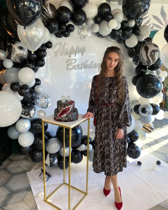 Сукня vovk xs міді чорна вечірня