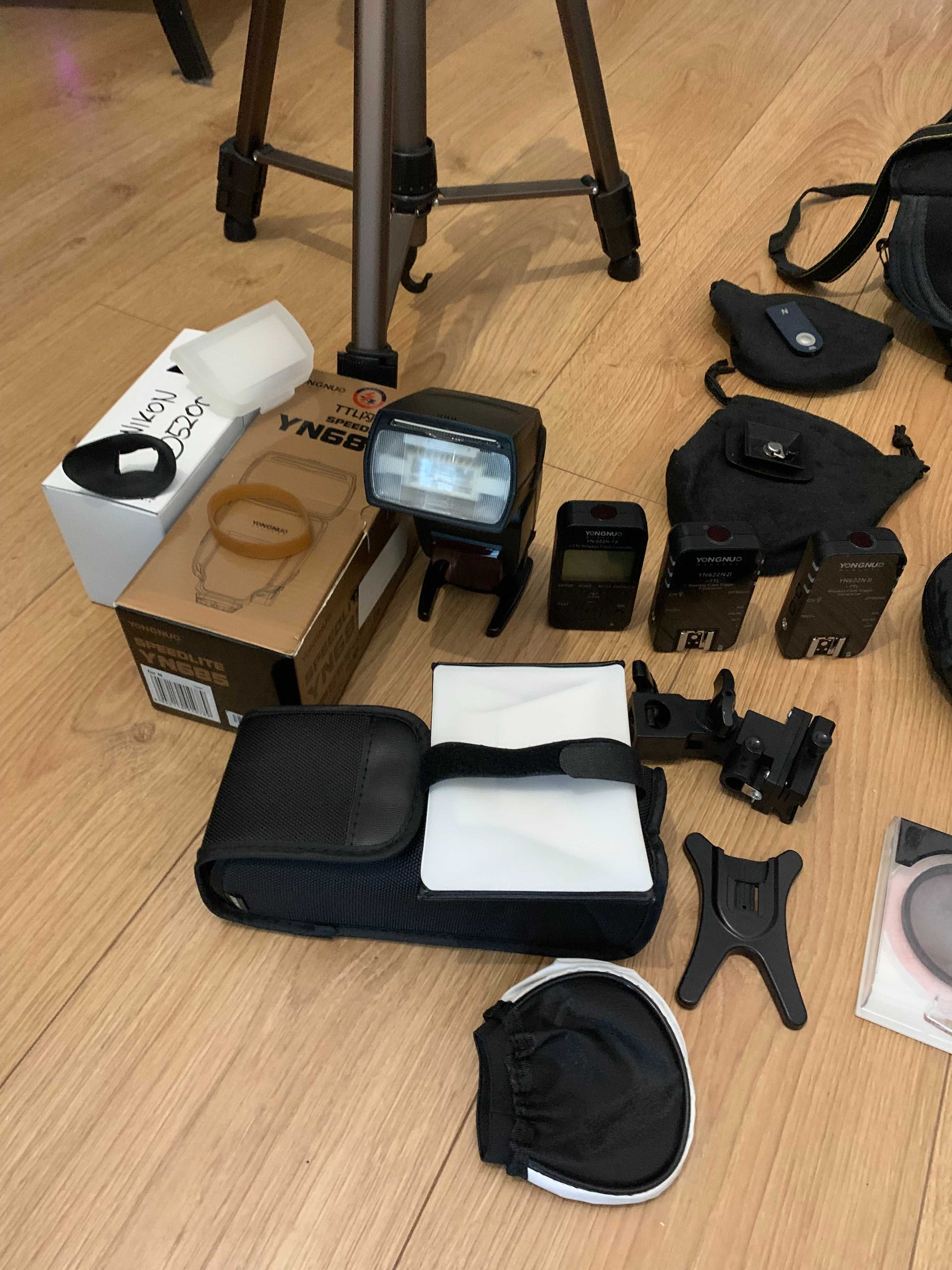 NIKON D5200 + lampa, wyzwalacze + wiele innych – gotowy do pracy!