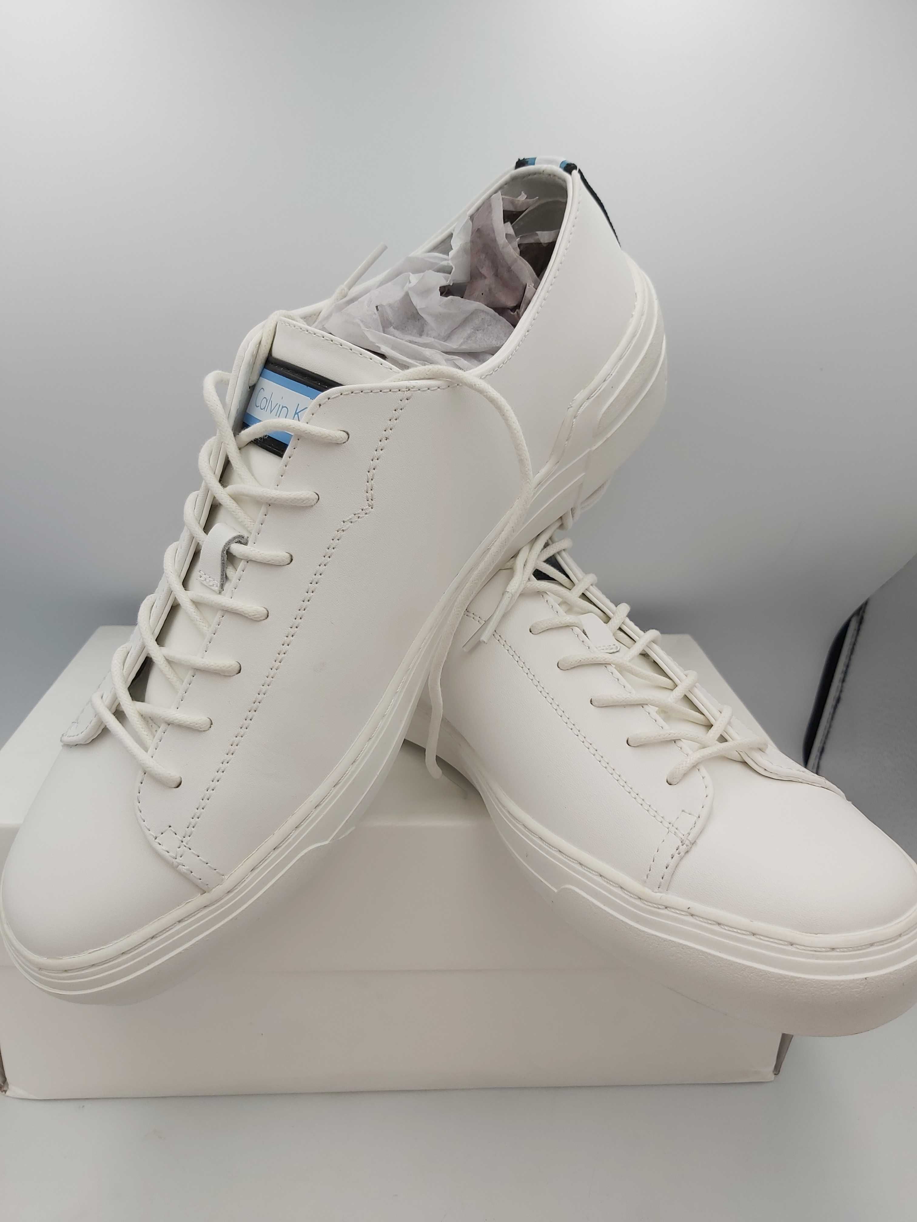 NOWE sneakersy CALVIN KLEIN octavian trampki białe rozmiar 43