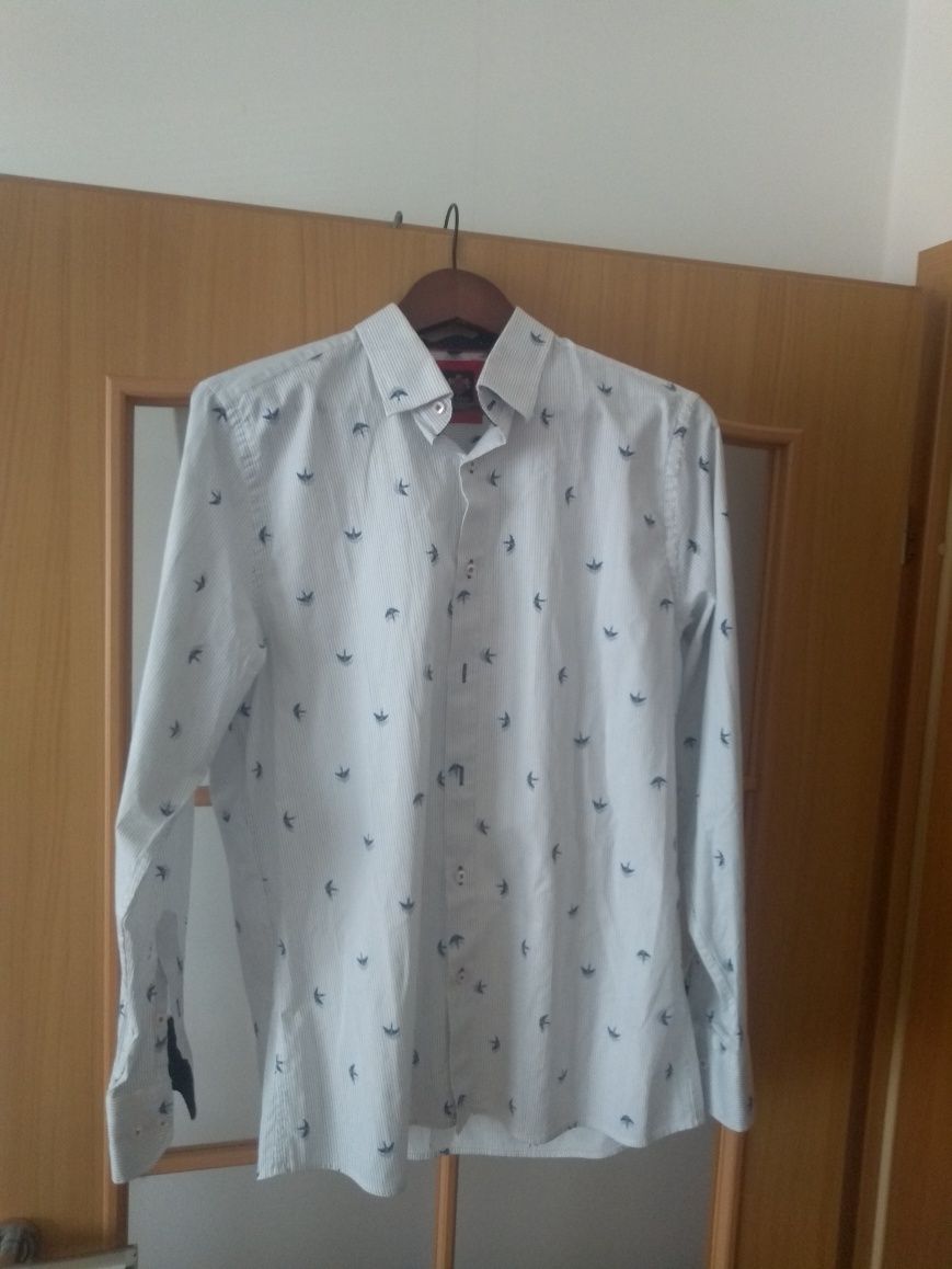 Promocja Koszula męska KeMen elegancka L slim fit Super Zara  41 42