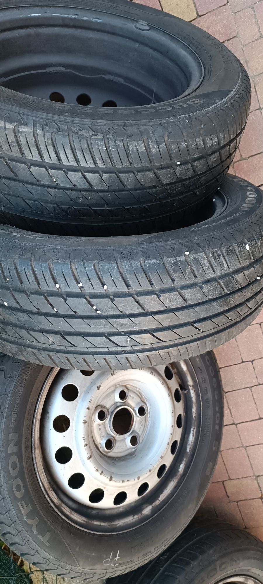Opony,Kompletne koła 4szt VW 5*112 letnie