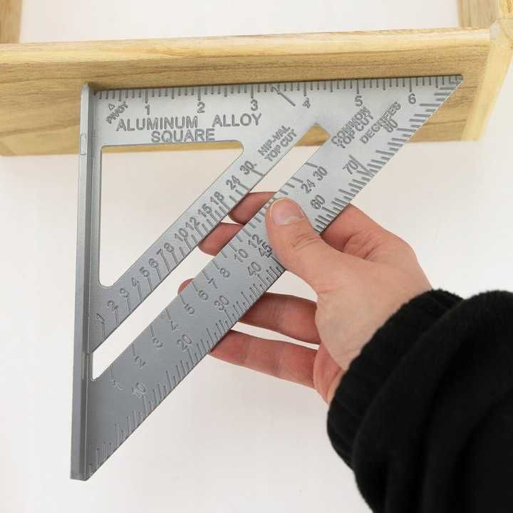 Kątownik STOLARSKI CIESIELSKI aluminiowy WINKIEL Warsztat STOPKA 180mm