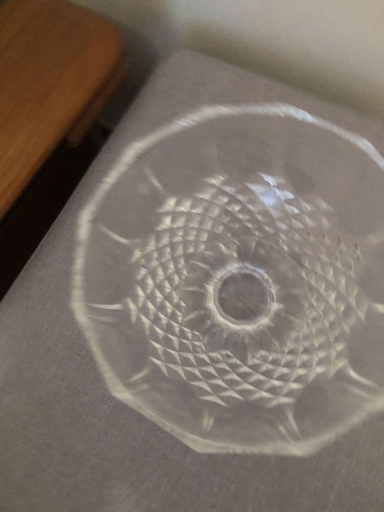 Taca cristalina em cristal