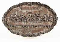 Ceia de Cristo - Placa em cobre antiga (SÉC. XIX/XX)