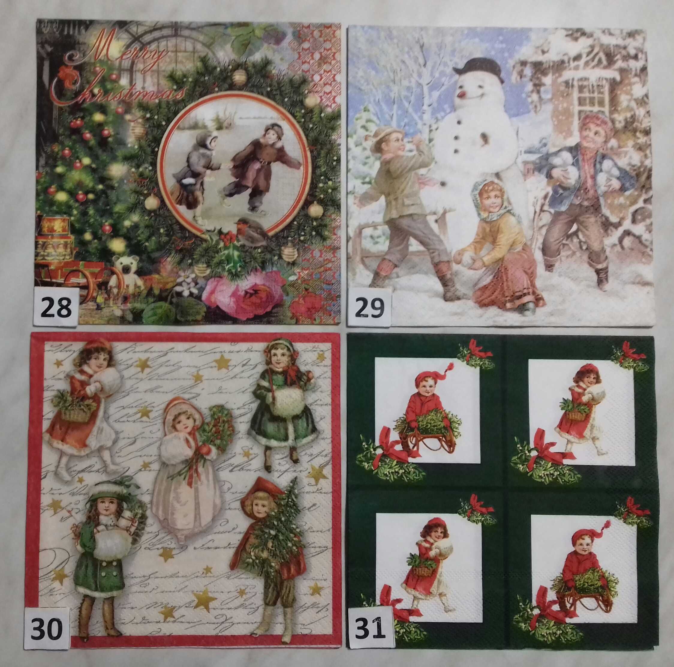 Serwetki decoupage świąteczne unikatowe 6