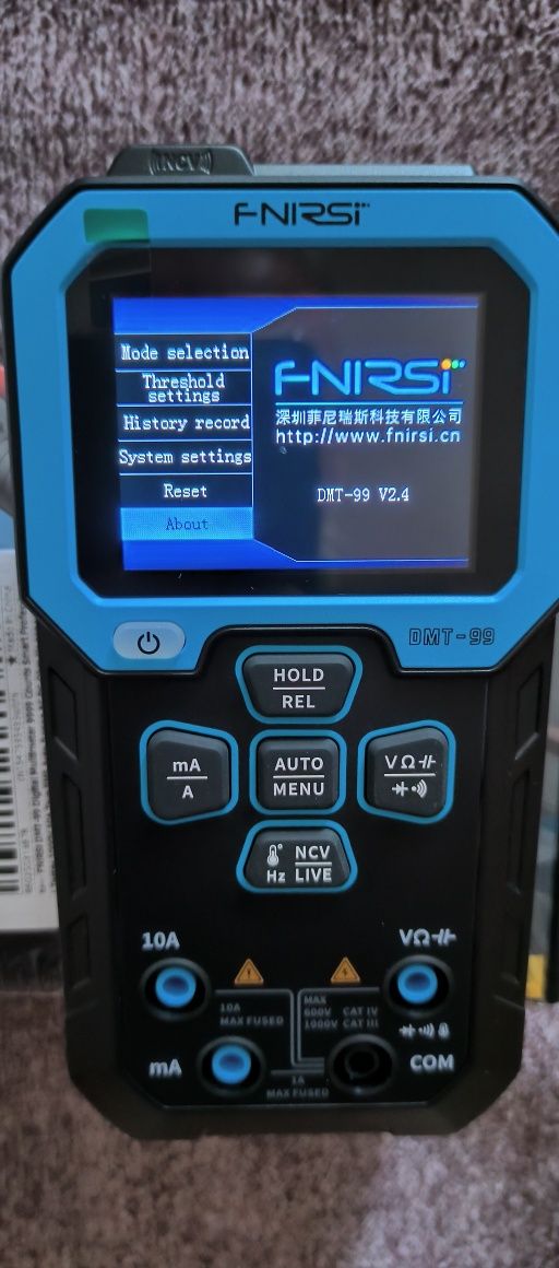 Fnirsi DMT-99 цифровой мультиметр  1000 В/10 А + подарок термопара.