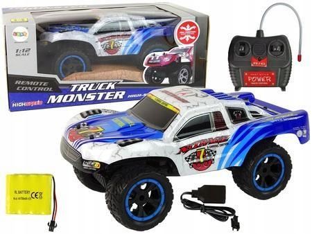 Truck Monster R/c 1:12 Biały, Leantoys