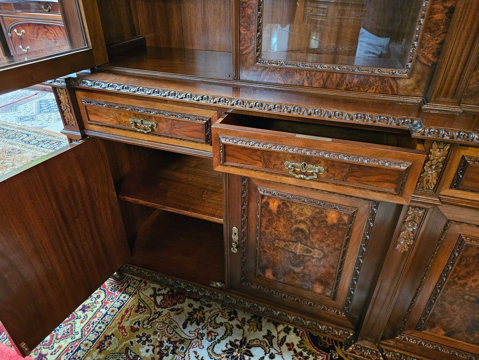 Enorme móvel de sala antigo - óptimo estado geral