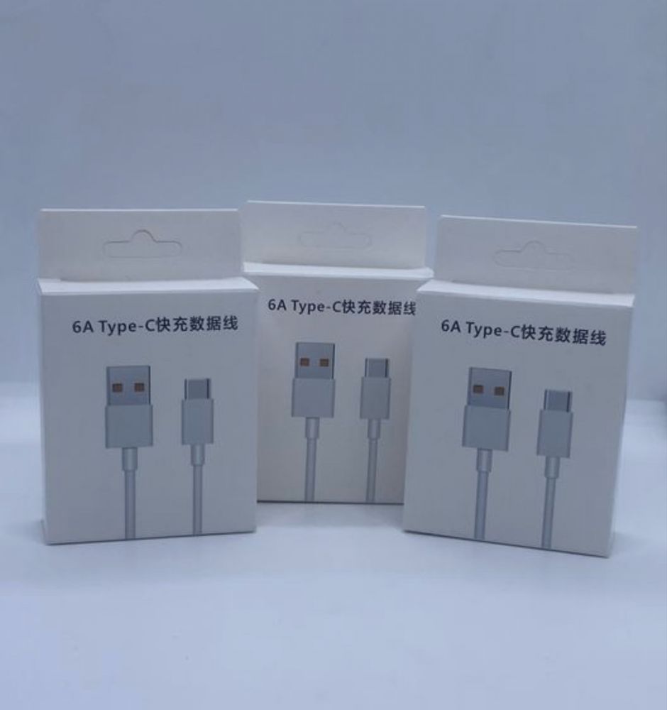 Турбо кабель USB-Type-C 6A Кабель Быстрая зарядка Turbo 6A