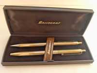 Pozłacany długopis kulkowy i ołówek Szweckiej firmy Ballograf