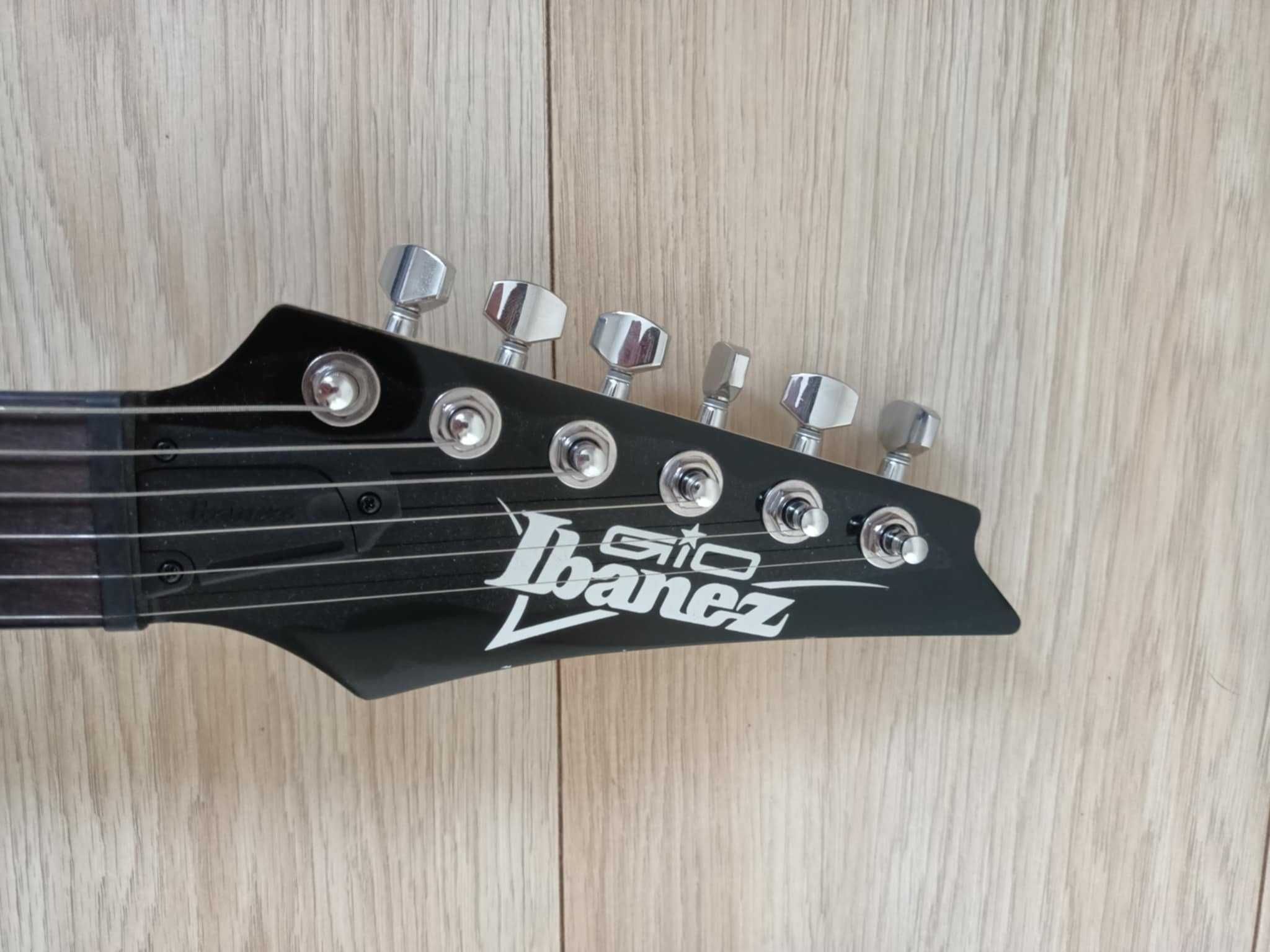 Gitara elektryczna IBANEZ ze wzmacniaczem + dodatki. Super cena!