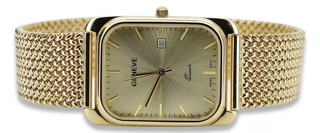 Złoty zegarek męski damski 14k 585 Geneve mw001y&mbw021y Gdańsk