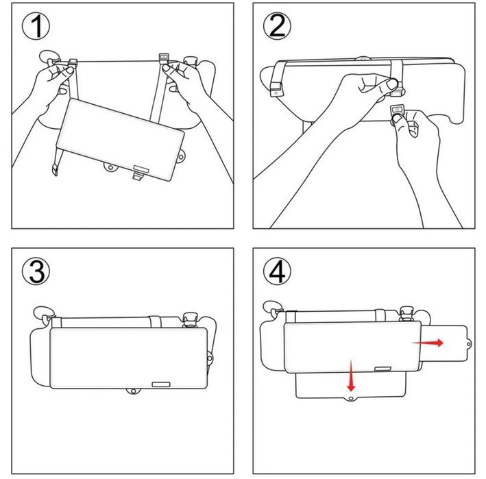 Osłona przeciwsłoneczna przedłużenie do samochodu