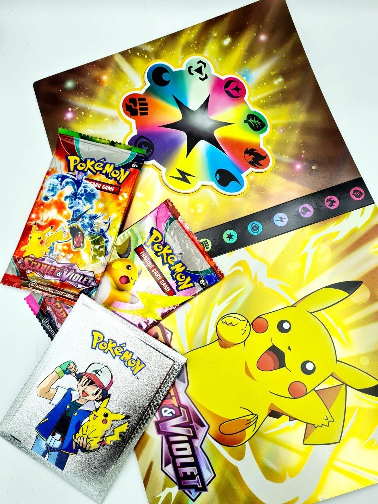 Nowy duży zestaw Pokemon Album A5 na karty + karty - zabawki