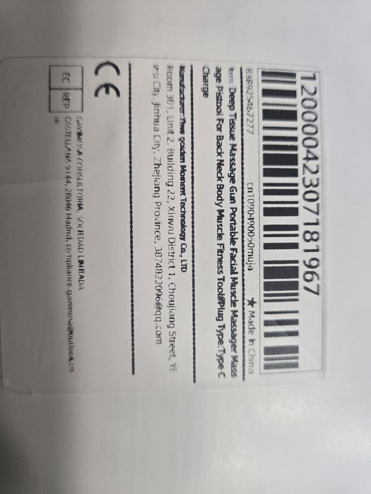 Перкусионный массажёр  аккумуляторный  6 в 1.