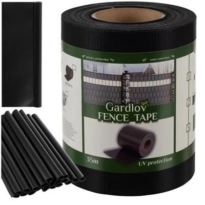 Taśma ogrodzeniowa 19cmx35m 450g/m2 czarna
