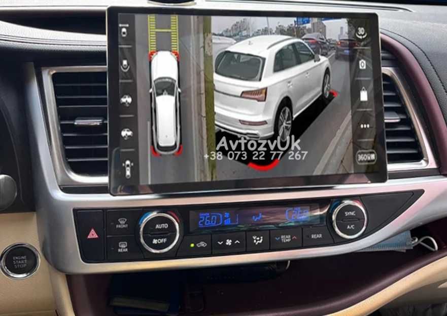 Магнитола HIGHLANDER Toyota GPS USB Хейлендер 2 дин CarPlay Андроид 14