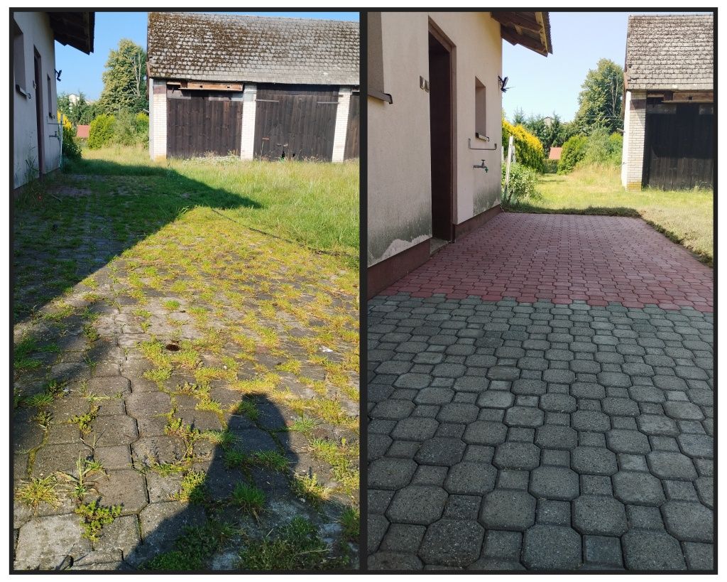 Mycie,czyszczenie kostki brukowej,ogrodzeń,elewacji