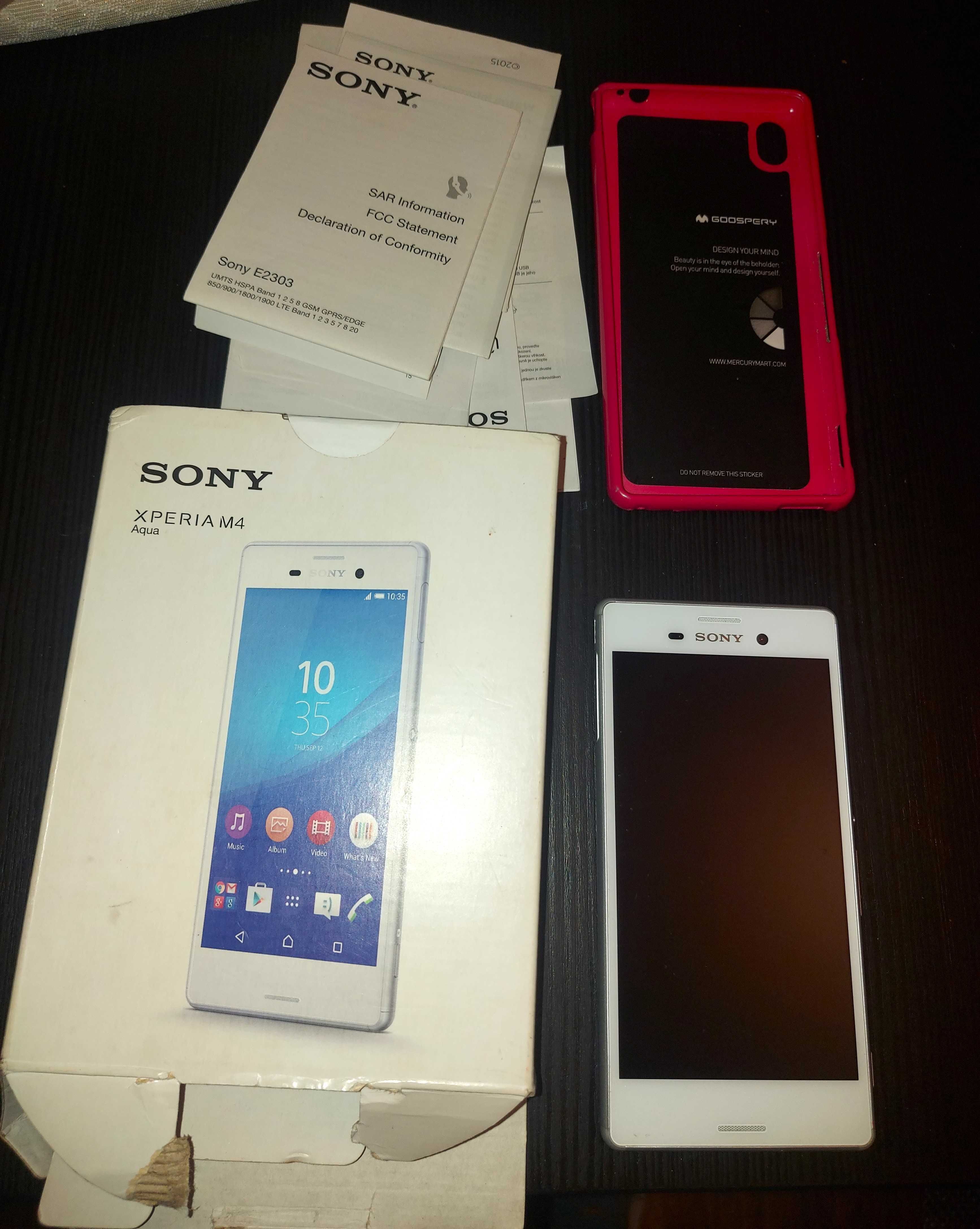 Smartfon Sony Xperia M4 Aqua biała + etui