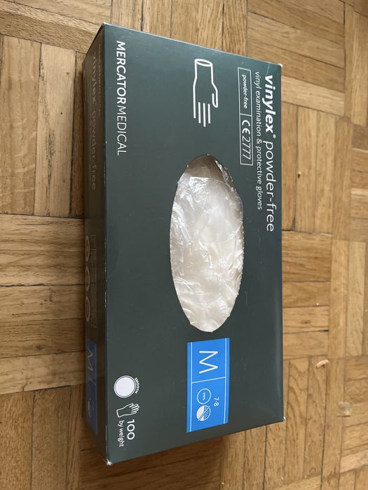Rękawiczki winylowe jednorazowe 100 szt.