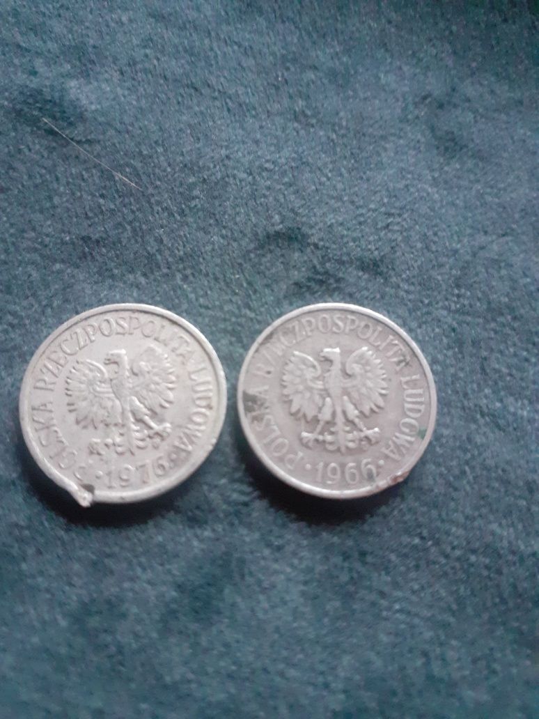 Monety 20 gr. z 1966r/1x1975r../2x 1976r./77r./78r./2x 1981r.