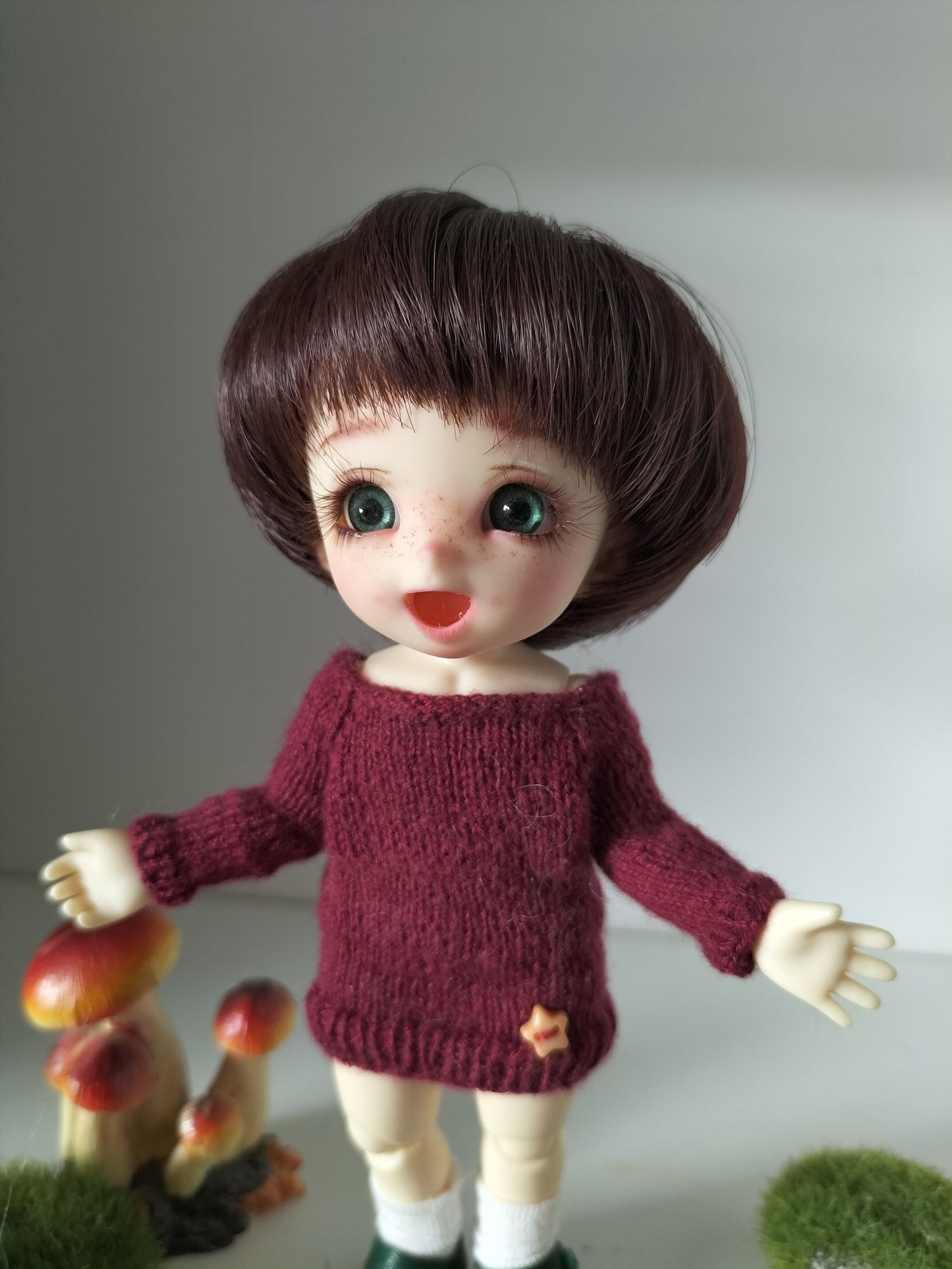 Zestaw Lalka bjd 1/8 pukifee Pong Pong 2x faceup