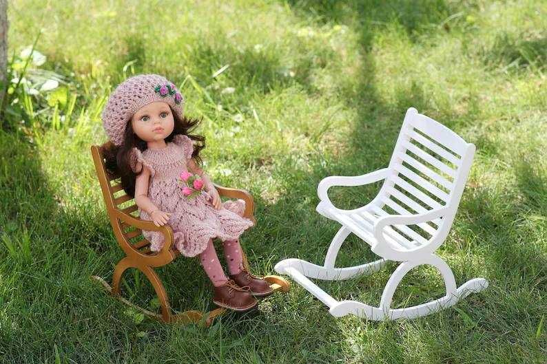 Крісло-гойдалка для ляльок Паола Рейна, 32 см