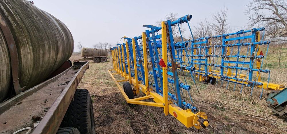 БОРОНА зубово-пружинна ЗБП-18, ЗБР-15, ЗПГ-15, з пружинним зубом, 2021