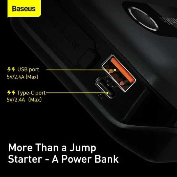 Пускозарядний Бустер Baseus AIRCar Jump Starter 3in1 12V 10000mAh1000A